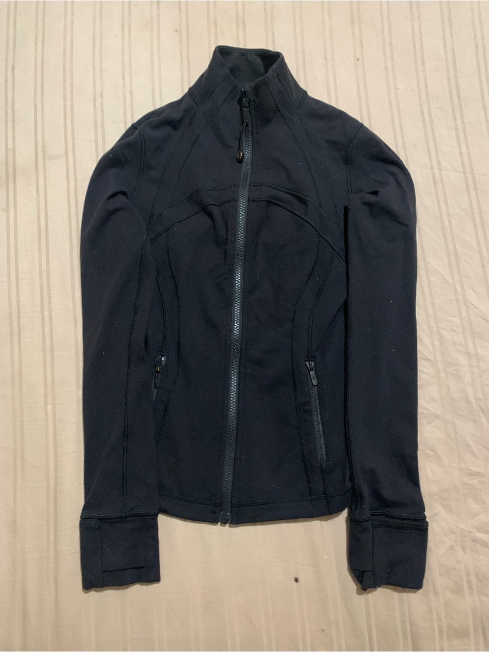 lululemon athletica Women's Black Full-Zip Bomber Jacket